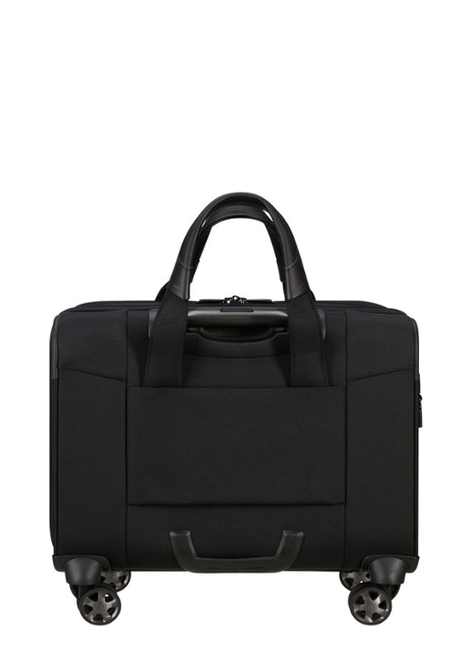 Samsonite Pro-DLX 6 spinner businesstas met 15,6 inch laptopvak - achterkant zwart