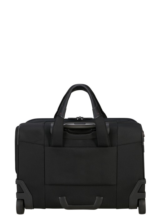 Samsonite Pro-DLX 6 trolley businesstas met 15,6 inch laptopvak - achterkant zwart