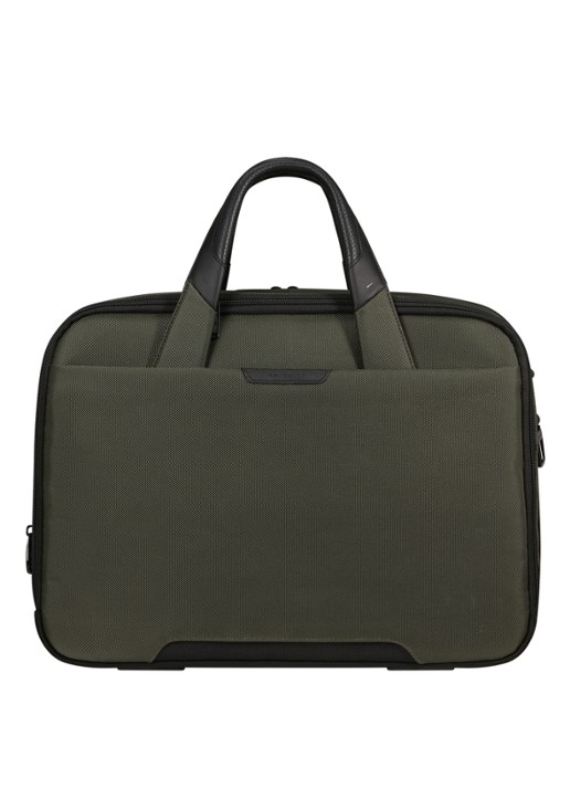 Samsonite Pro-DLX 6 vergrootbare businesstas met 15,6 inch laptopvak - detail legergroen
