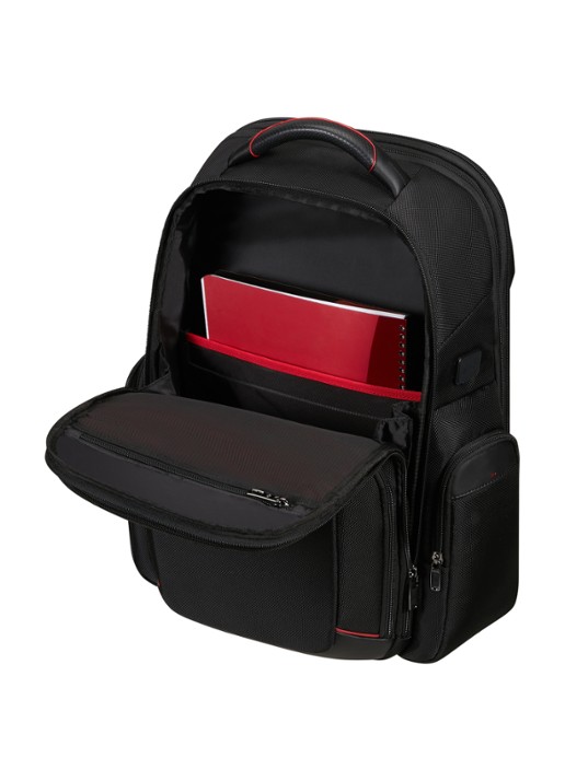 Samsonite Pro-DLX 6 vergrootbare rugzak met 17,3 inch laptopvak - achterkant 2 zwart