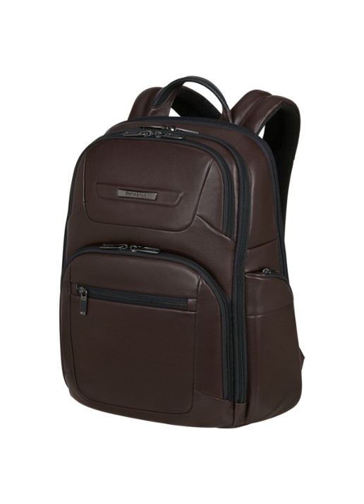 Samsonite PRO-DLX rugzak met 15,6 inch laptopvak - voorkant 3 donkerbruin
