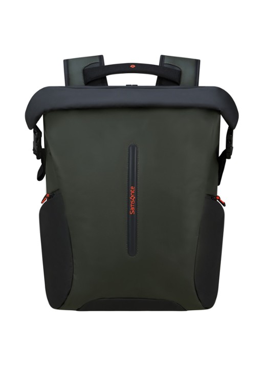 Samsonite Prodiver Rolltop rugzak L met 17 inch laptopvak - voorkant 2 legergroen
