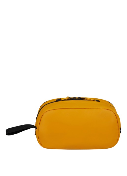 Samsonite Prodiver toilettas met logo - achterkant okergeel
