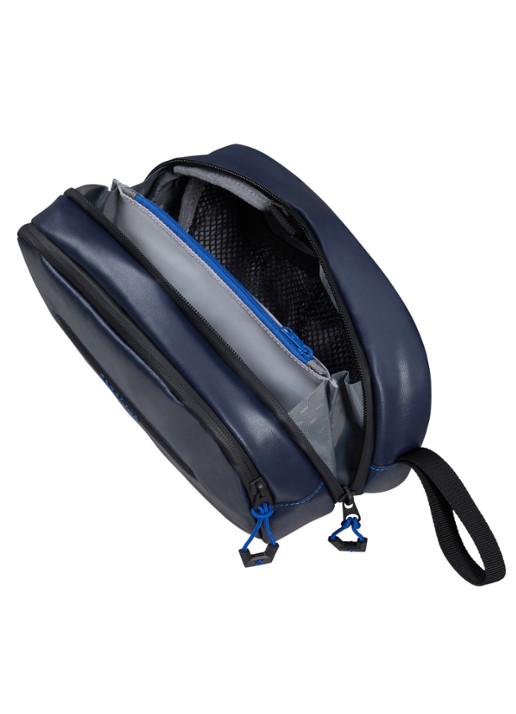 Samsonite Prodiver toilettas met logo - detail donkerblauw