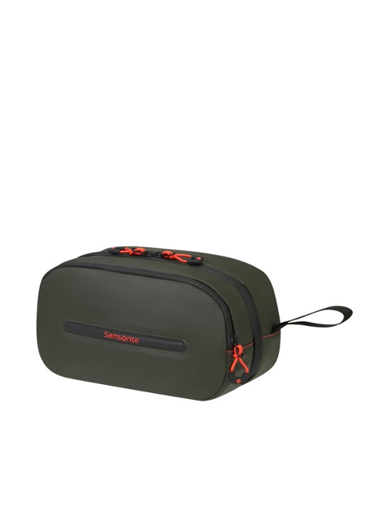 Samsonite Prodiver toilettas met logo - voorkant 2 climbing ivy / bronsgroen