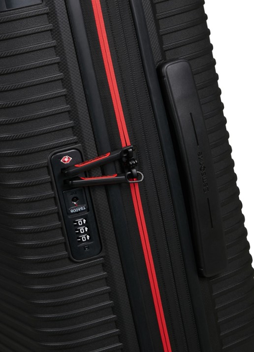 Samsonite Prodiver vergrootbare spinner 55 cm - detail zwart