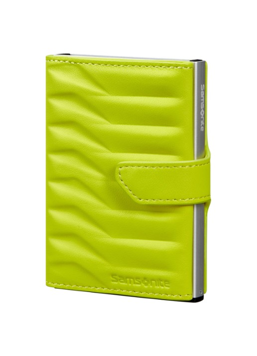Samsonite Proxis pasjeshouder van leer - detail lime