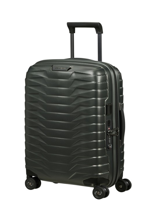 Samsonite Proxis spinner 55 cm  - voorkant 2 bronsgroen
