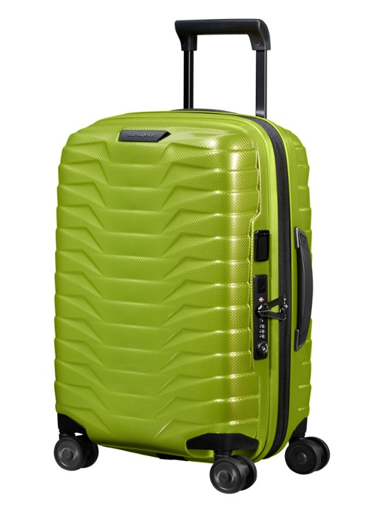 Samsonite Proxis uitbreidbare spinner 55 cm - voorkant 2 lime