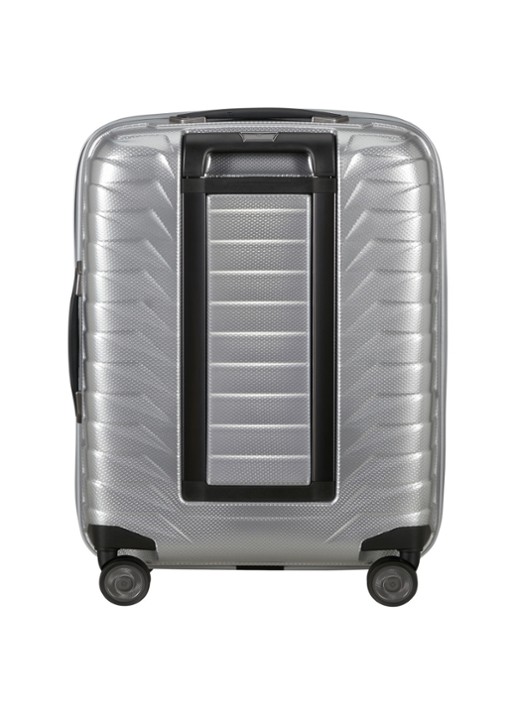 Samsonite Proxis vergrootbare spinner 55 cm - achterkant zilver