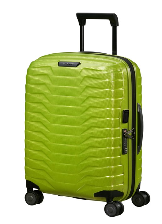 Samsonite Proxis vergrootbare spinner 55 cm - voorkant 2 lime