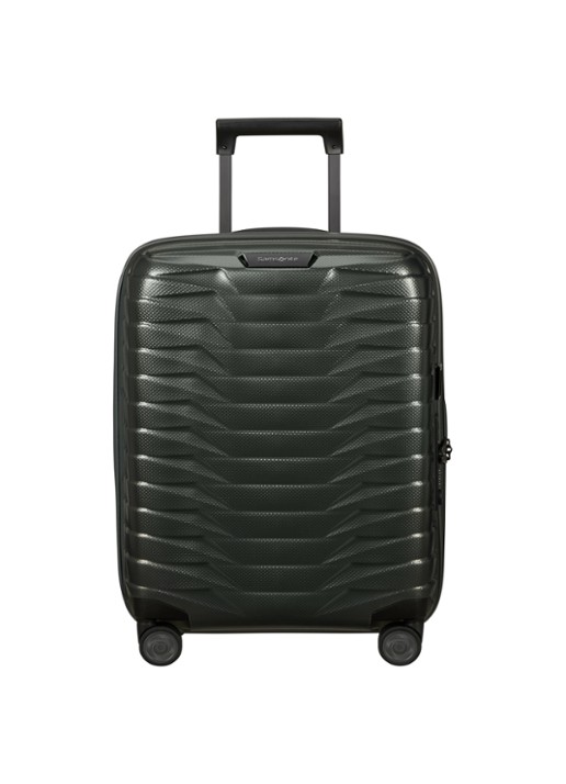 Samsonite Proxis vergrootbare spinner 55 cm - voorkant 2 bronsgroen