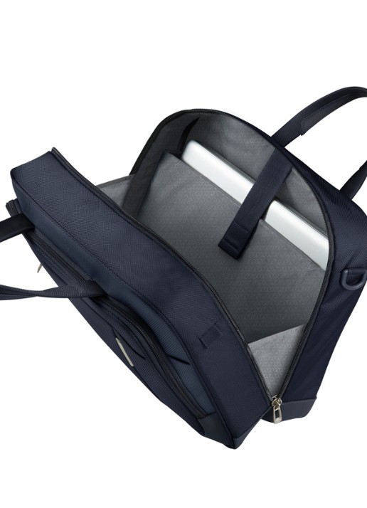 Samsonite Respark schoudertas met 15,6 inch laptopvak - detail 4 donkerblauw