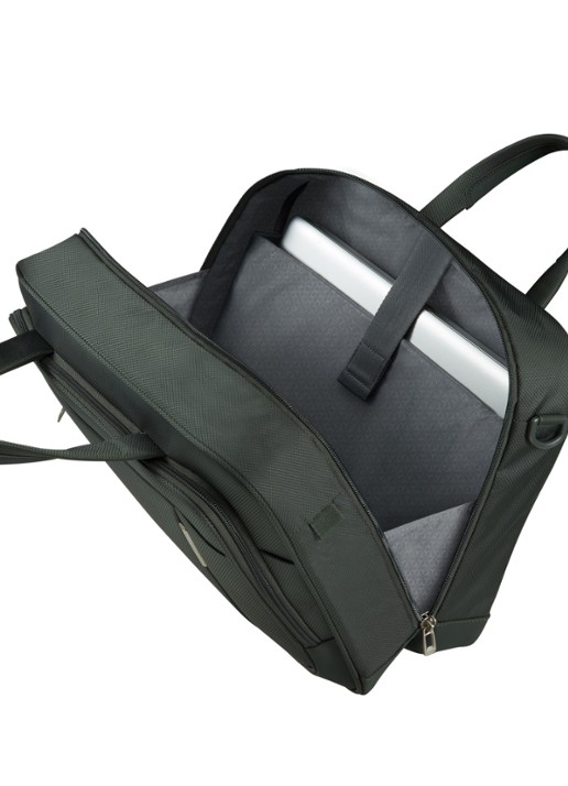 Samsonite Respark schoudertas met 15,6 inch laptopvak - detail 4 donkergroen