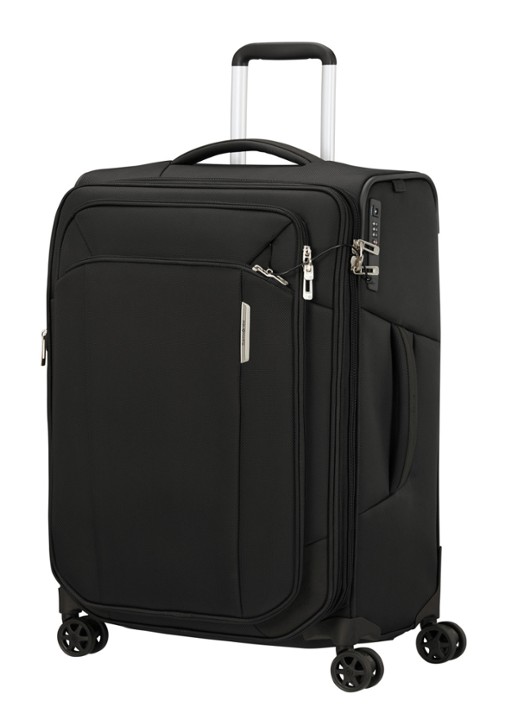Samsonite Respark spinner 67 cm - voorkant 3 zwart