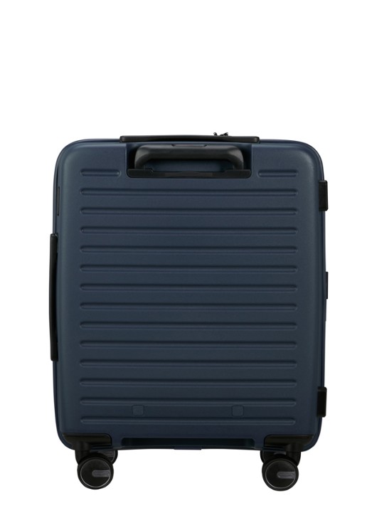 Samsonite Restackd Easy Access vergrootbare spinner 55 cm - achterkant donkerblauw
