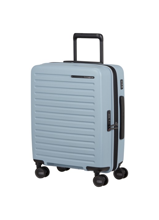 Samsonite Restackd vergrootbare spinner 55 cm - voorkant 5 blauw