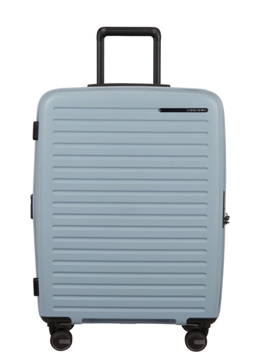 Samsonite Restackd vergrootbare spinner 68 cm - voorkant 2 lichtblauw