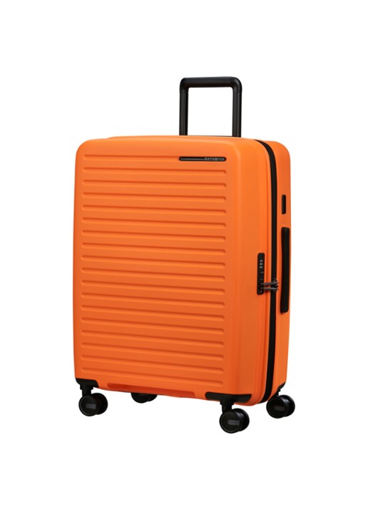 Samsonite Restackd vergrootbare spinner 68 cm - voorkant 2 oranje