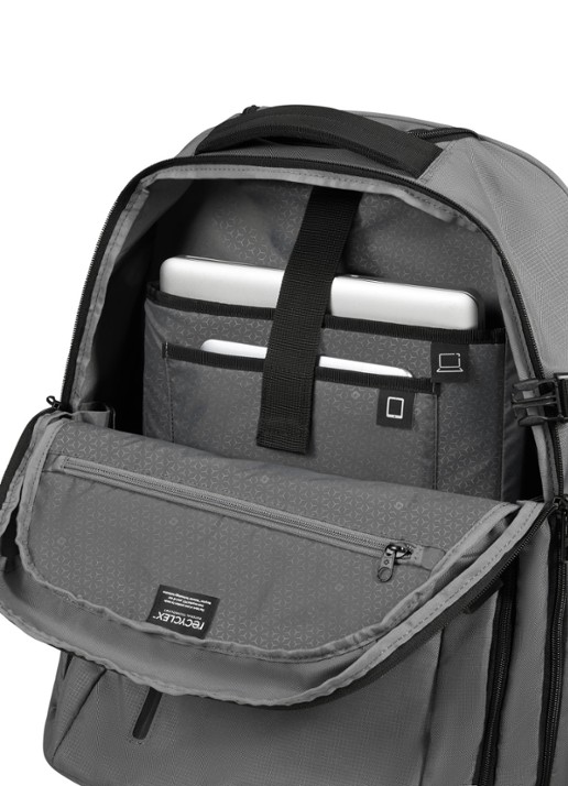 Samsonite Roader rugzak met 17,3 inch laptopvak - detail grijs