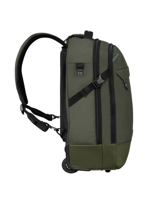 Samsonite Roadseeker Laptop/Backpack trolley met 17,3 inch laptopvak - detail 3 dark olive / olijfgroen