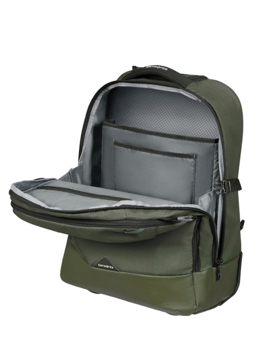 Samsonite Roadseeker Laptop/Backpack trolley met 17,3 inch laptopvak - voorkant 5 dark olive / olijfgroen