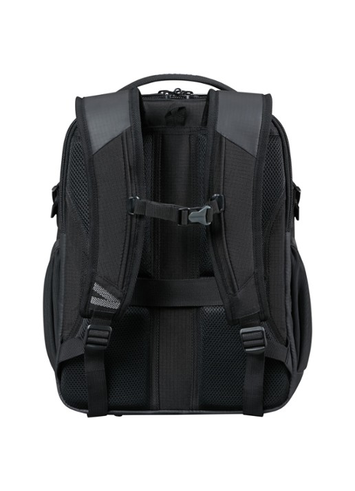 Samsonite Roadseeker laptoprugzak met 15,6 inch laptopvak - achterkant deep black / zwart