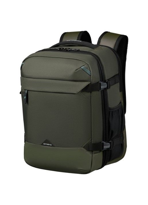 Samsonite Roadseeker Travel rugzak met 14 inch laptopvak - detail dark olive / olijfgroen
