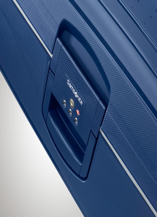 Samsonite S'Cure spinner 55 cm - detail 3 donkerblauw