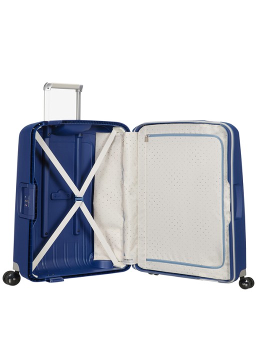 Samsonite S'Cure spinner 69 cm - voorkant 5 donkerblauw
