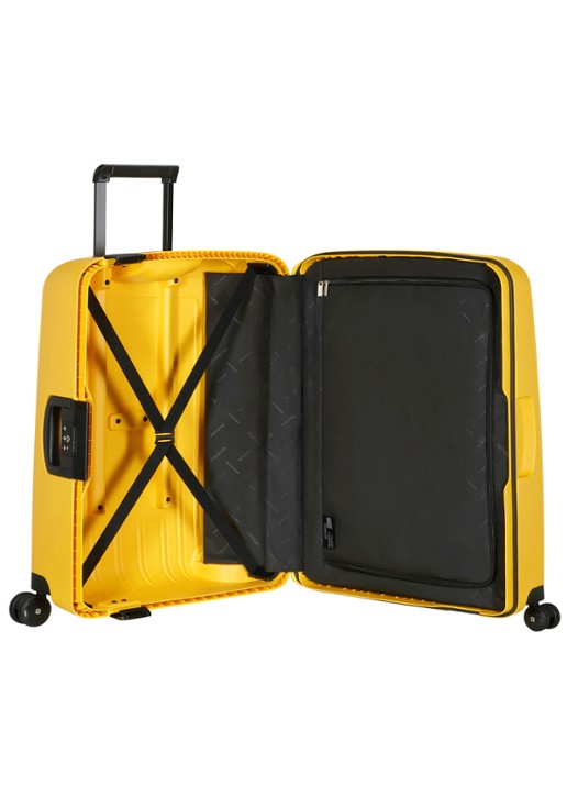 Samsonite S'Cure spinner 69 cm - achterkant 3 geel