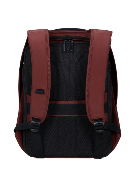 Samsonite Securipak 2.0 rugzak met 15,6 inch laptopvak - achterkant bordeauxrood