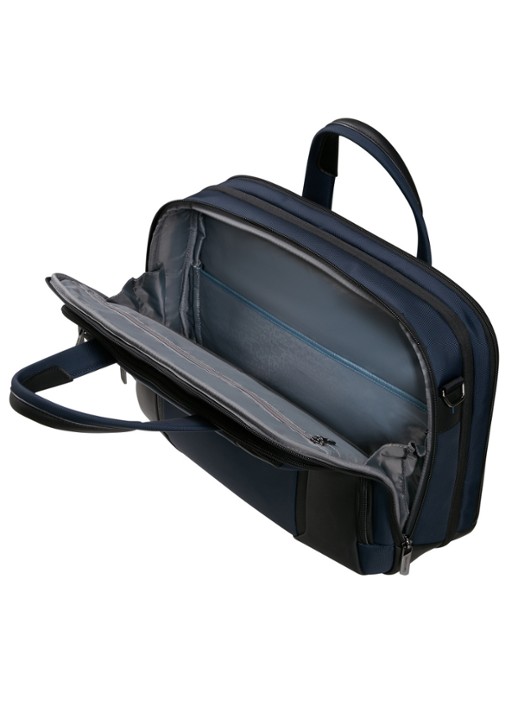 Samsonite Spectrolite 4.0 vergrootbare laptoptas met 15.6 inch laptopvak - achterkant 3 blauw