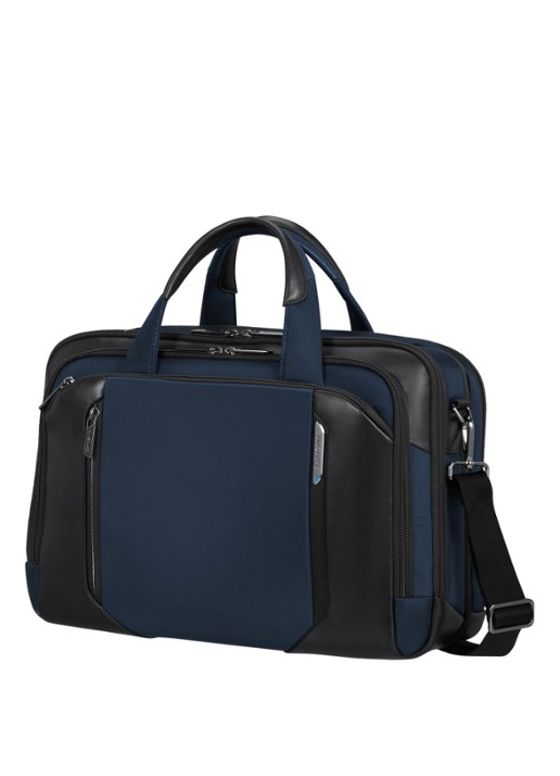 Samsonite Spectrolite 4.0 vergrootbare laptoptas met 15.6 inch laptopvak - voorkant 2 blauw