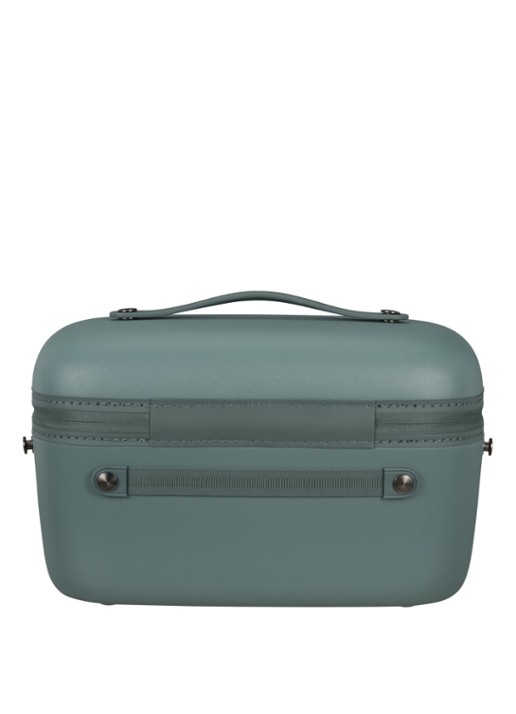 Samsonite Stackd beautycase met afneembare schouderriem en uitneembaar etui - achterkant lichtblauw
