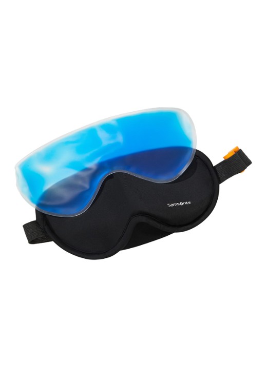 Samsonite TA Revolution slaapmasker en oordopjes set van 2 - voorkant 2 zwart