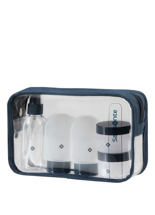 Samsonite TA Revolution toilettas - achterkant 6 donkerblauw