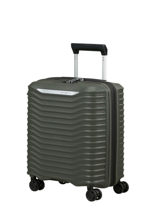 Samsonite Upscape vergrootbare spinner 45 cm - voorkant 5 donkergroen