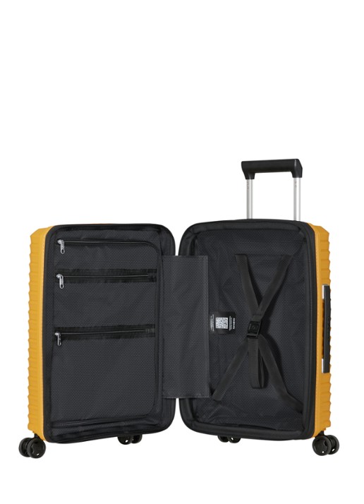 Samsonite Upscape vergrootbare spinner 55 cm - achterkant 2 geel