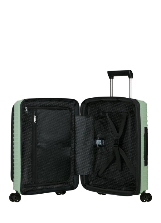 Samsonite Upscape vergrootbare spinner 55 cm - achterkant 5 lindegroen