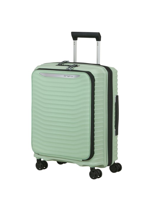 Samsonite Upscape vergrootbare spinner 55 cm - voorkant 2 lindegroen