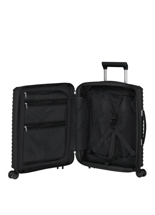 Samsonite Upscape vergrootbare spinner 55 cm - achterkant 2 zwart