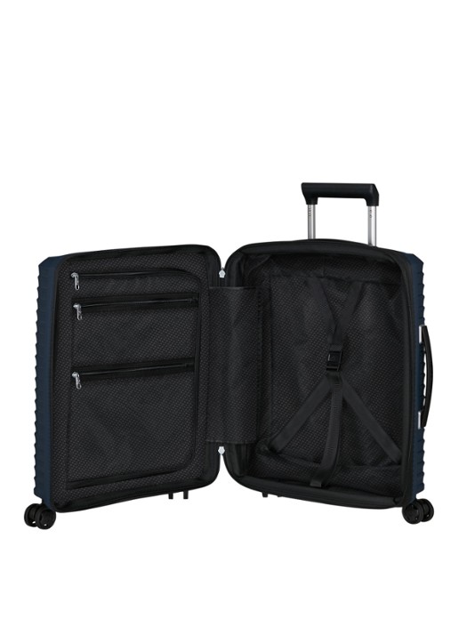 Samsonite Upscape vergrootbare spinner 55 cm - achterkant 2 donkerblauw