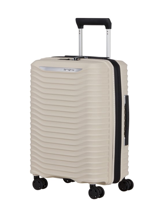 Samsonite Upscape vergrootbare spinner 55 cm - voorkant 3 zand