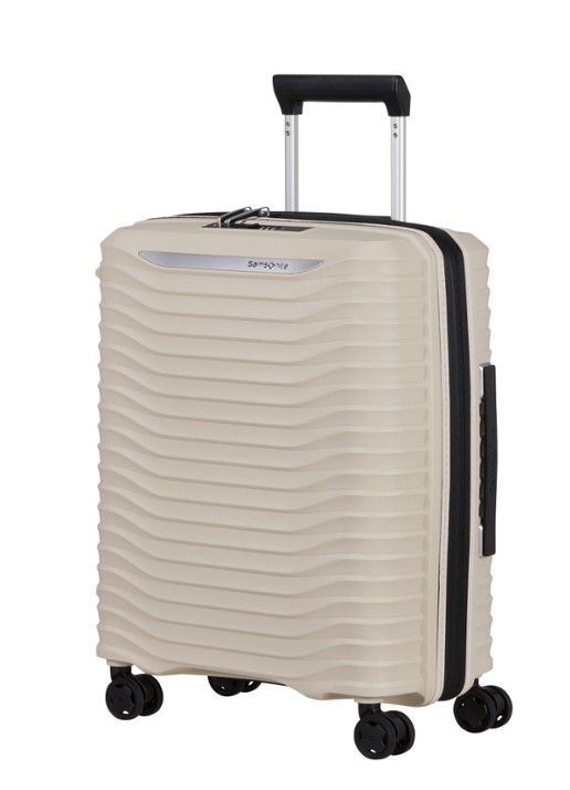 Samsonite Upscape vergrootbare spinner 55 cm - voorkant 4 zand