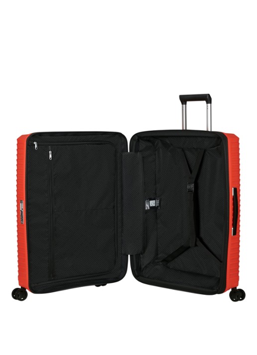 Samsonite Upscape vergrootbare spinner 75 cm - achterkant 3 oranjerood