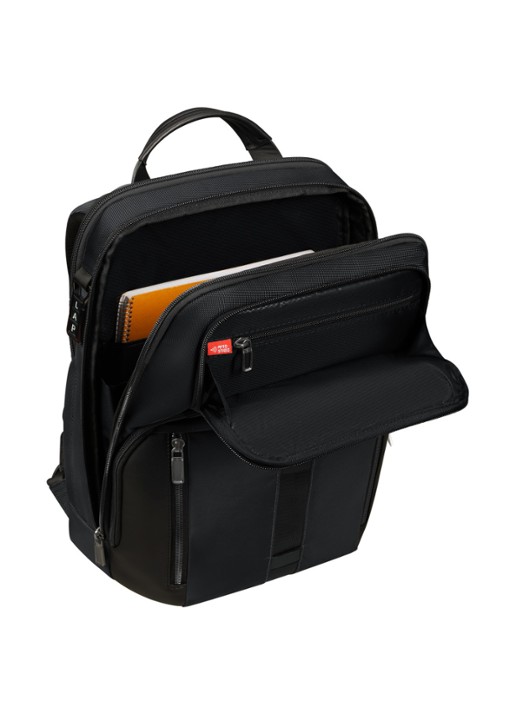 Samsonite Urban-Eye rugzak met 14,1 inch laptopvak - detail zwart