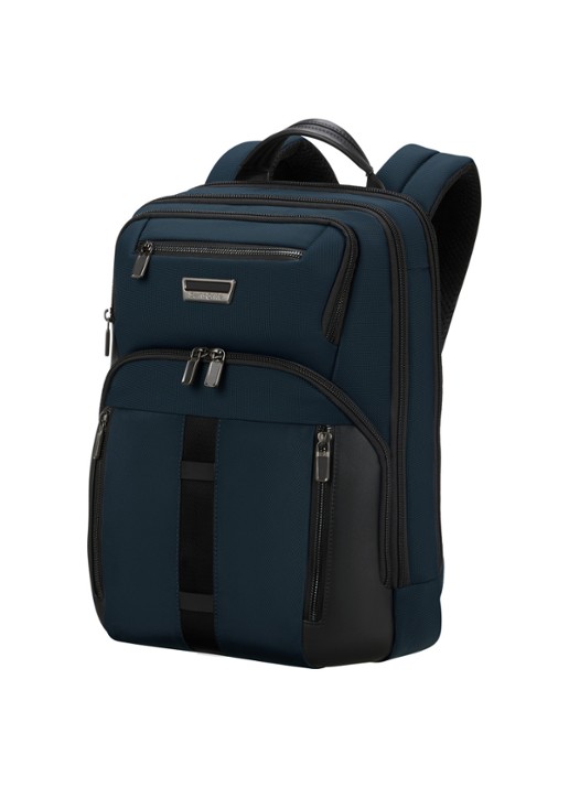 Samsonite Urban-Eye rugzak met 14,1 inch laptopvak - voorkant 4 blauw