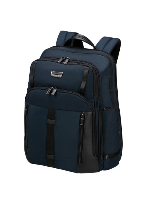 Samsonite Urban-Eye rugzak met 17,3 inch laptopvak - voorkant 4 blauw