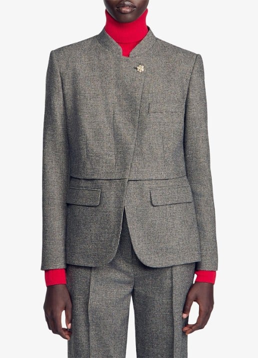 Sandro Blazer met pied-de-poule dessin